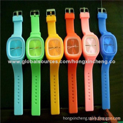 2014 Best Sale Custom Silicone Watch with Quartz Movement
